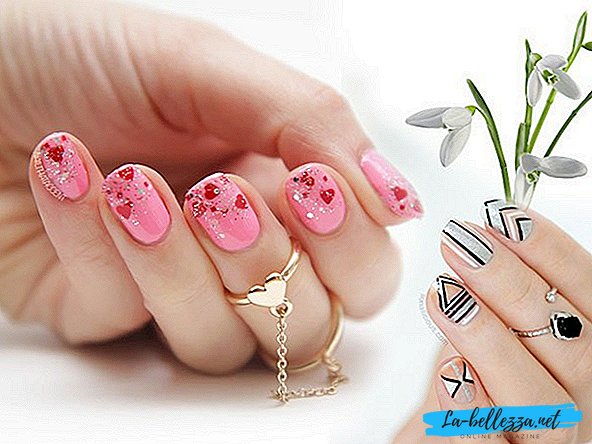 Fashionable manicure spring 2018 for short nails - photo