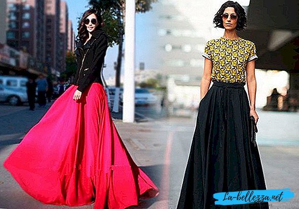 Fashionable long skirts to the floor: photo 2018