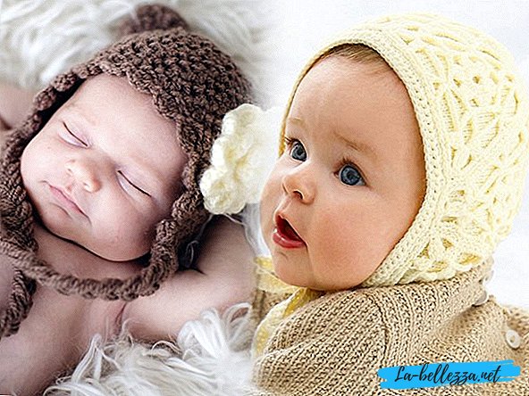 Плетене капачка за новородено