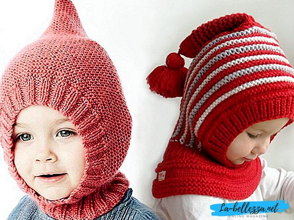 How to tie a hat with a knitting helmet: scheme and description