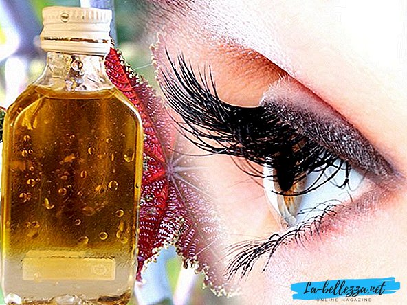 Castor oil for the growth of eyelashes