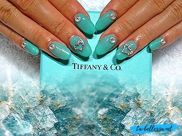 Manicure turquoise - manikur untuk gaun turquoise