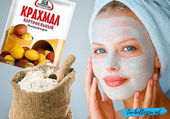 Face mask of starch with the effect of Botox at home