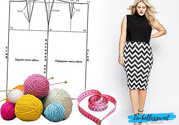 Patterns of skirts with patterns for obese women photo