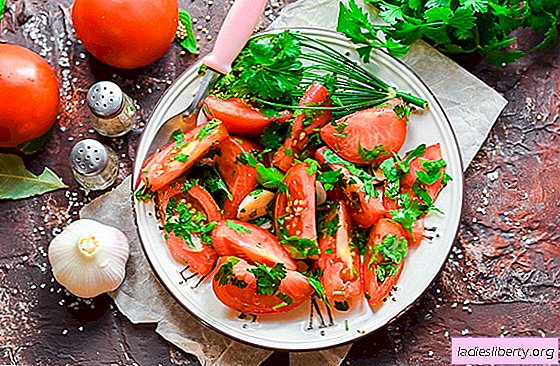 Gesalzene Tomaten in einer Packung in 2 Stunden: ideal für ein Picknick