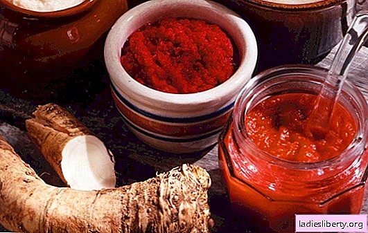 Adjika with horseradish - an acute benefit on your table! A selection of the best recipes for cooking adjika with horseradish