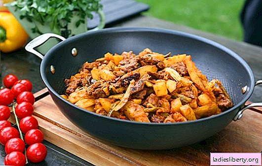 Azu in Tatar: dans un chaudron, une cocotte ou des casseroles. Recettes de style tatare avec cornichons, pommes de terre, porc, agneau