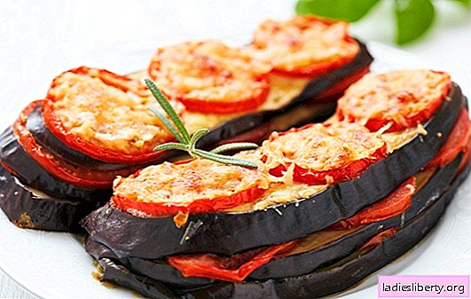 Eggplant baked in the oven with cheese and tomatoes - stylish! Recipes eggplant, baked in the oven with cheese and tomatoes