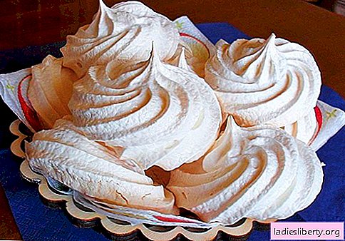 Meringue - the best recipes. How to properly and tasty cook homemade meringues.