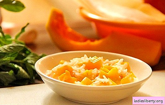 Petit déjeuner rapide et sain - riz avec citrouille dans une mijoteuse. Ambiance orange: bouillie de potiron ennuyeuse avec du riz dans une mijoteuse