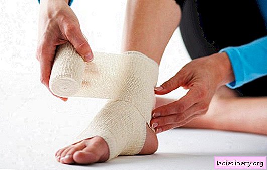 Quick cure for sprain at home. Symptoms of sprain and first aid rules