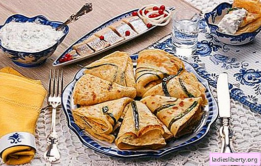 Pandekager med løg og æg - du skal lave mad meget! Opskrifter af forskellige pandekager med grøn løg og æg med krydderier og toppings