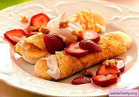 Pancakes with fillings - proven recipes. How to properly and tasty cook pancakes with fillings.
