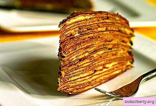 Pancake cake - the best recipes. How to cook pancake cake correctly and tasty.