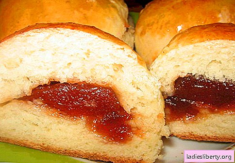 Buns with jam - the best recipes. How to properly and tasty cook buns with jam