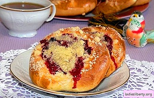 Jam buns: recipes, secrets and subtleties of cooking. How to make buns with yeast, shortbread, puff pastry jam