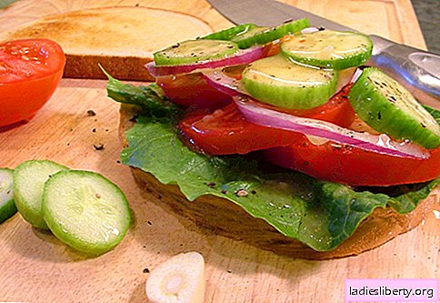 Tomatensandwiches sind die besten Rezepte. Wie man schnell und lecker Sandwiches mit Tomaten kocht.