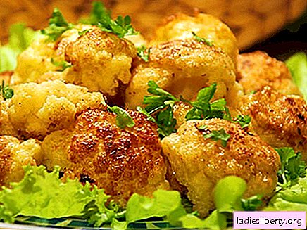 Cauliflower in batter - the best recipes. How to properly and tasty cook cauliflower in batter.