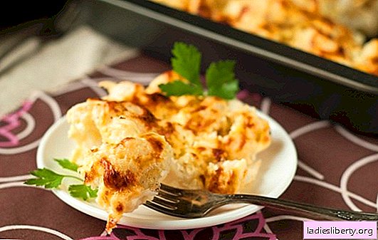 Cauliflower in sour cream is a tasty and tender dish of their healthy vegetable. Cauliflower with sour cream in the oven