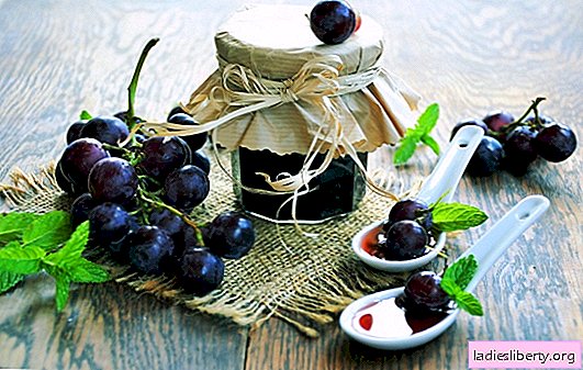 Mermelada de uva: sofisticación y simplicidad, encanto y frescura durante todo el año. El clima es malo y estamos calientes con mermelada de uva, ¡eso es felicidad!