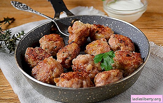 Meatballs in a pan: meat balls for pasta, cereals, vegetables and mashed potatoes. Step-by-step photo recipe for cooking meatballs in a pan for half an hour