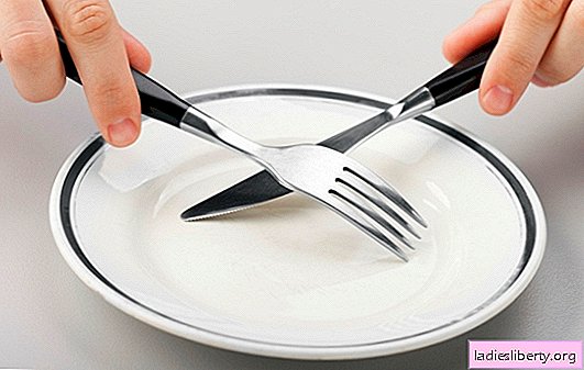 Sulten kost: hurtigt vægttab på kort tid. Fire effektive muligheder for en sulten diætmenu