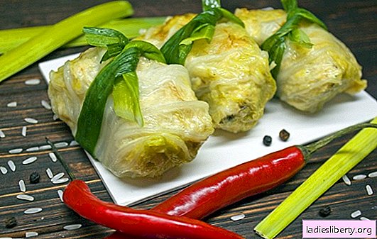 Peking cabbage stuffed cabbage is an original dish. Peking cabbage stuffed recipes on the stove, in the slow cooker and oven
