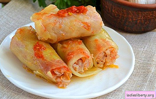 Stuffed cabbage in the microwave - a quick and easy way to cook! Recipes of classic meat, diet and lazy stuffed cabbage for microwave