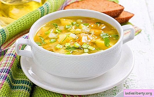 Soupe aux pois sans viande: mangez sans calories. Potages aux champignons, chou et pois crémeux sans viande