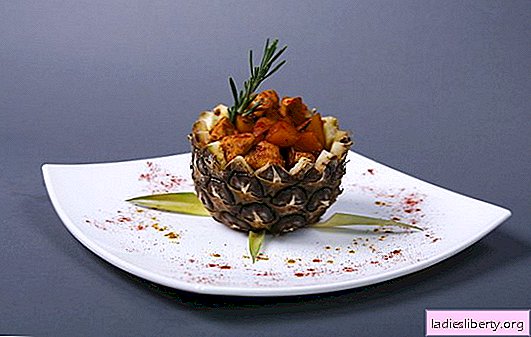Sophistication et légèreté dans les recettes de poulet avec des ananas au four. Filet de poulet à l'ananas au four - c'est facile!
