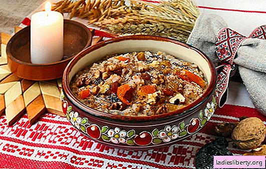 Reiskuta mit Rosinen kochen. Rezepte der Kutia Beerdigung mit Rosinen und Weihnachtskutia