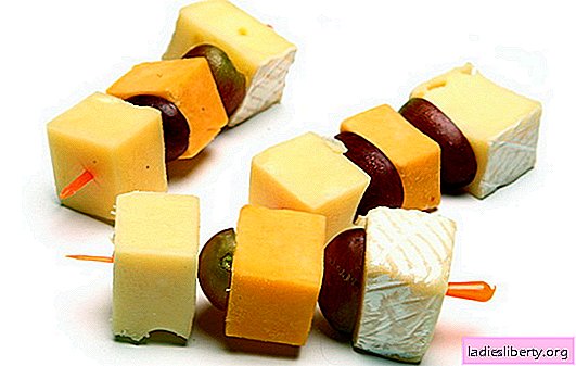 Canapés com queijo - um lanche impecável para qualquer celebração. As melhores receitas de canapés com queijo: simples e incomum