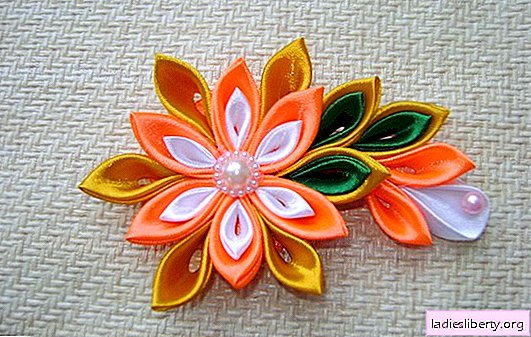 DIY kanzashi tapes: a master class for beginners. How to make kanzashi from tapes with your own hands, what is needed for this
