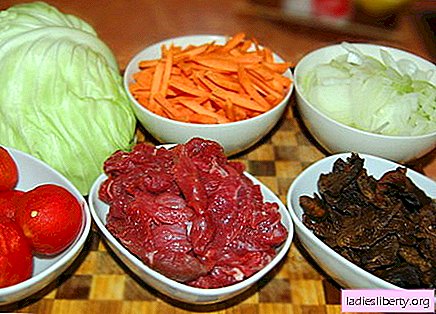 Cabbage with meat - the best recipes. How to properly and tasty cook cabbage with meat.