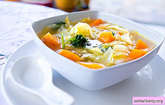 Soupe au chou - recettes éprouvées et originales. Comment faire cuire la soupe au chou de chou: coloré, brocoli, chou-rave