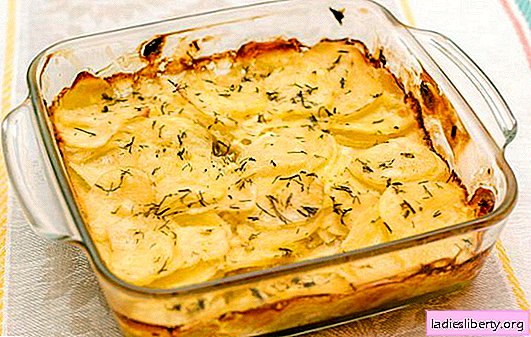 Patatas en crema agria en el horno: el "rey" de las verduras en su mesa. Recetas favoritas para papas al horno en crema agria