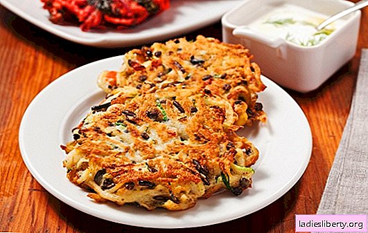 Potato pancakes with mushrooms - unusual pancakes! Recipes of fragrant and rosy pancakes with mushrooms