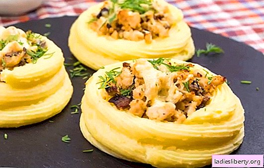 Картофените гнезда с кайма - красиво е! Най-добрите рецепти за семейна вечеря и тържество: приготвяме гнезда с кайма