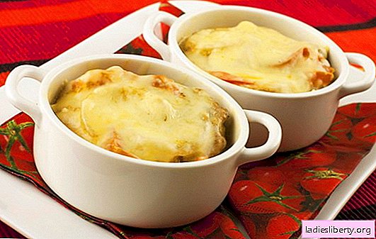 Potatoes in pots with cheese - a lifesaver. Potato recipes in pots with cheese: with mushrooms, vegetables, meat
