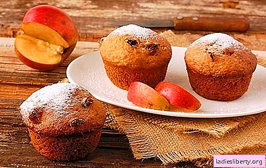 Ein Cupcake mit Äpfeln ist eine Gourmet-Wahl. So überraschen Sie einen köstlichen Cupcake mit Äpfeln für Gäste und Haushaltsmitglieder: schnelle Rezepte