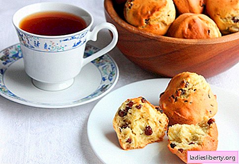 Rosinmuffins er de beste oppskriftene. Slik raskt og velsmakende koke muffins med rosiner.