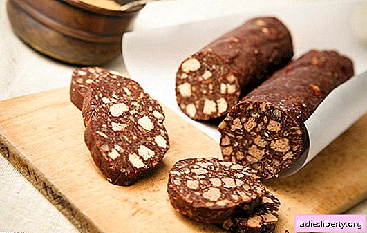 Cooked sausage - an unforgettable taste! Sweet cookie sausage with condensed milk, cottage cheese, nuts, dried fruits