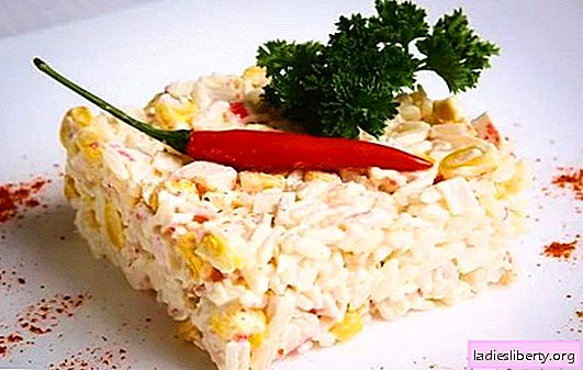 Crab salad (step by step recipe) - an original appetizer of simple products. Step-by-step recipe for crab salad: selection and preparation of ingredients
