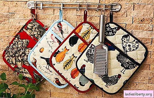 قفازات الفرن الجميلة المصنوعة من القماش بيديك - مجموعة متنوعة من الأنواع والموديلات. كيف تصنعي وعاء المطبخ الرائع