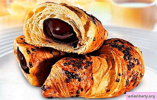 Croissants with chocolate - every morning will be good! The best recipes for croissants with chocolate from homemade and purchased dough