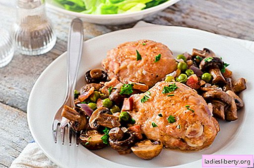 Chicken with mushrooms - the best recipes. How to cook chicken and mushrooms correctly and tasty.