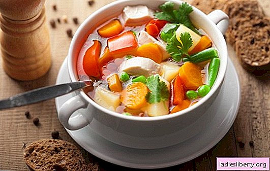 حساء الخضار الدجاج يمكن أن يكون تحفة! أفضل الوصفات لشوربة الخضار الدجاج مع كريم والجبن والزنجبيل والذرة واليقطين