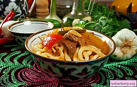 Uzbek Lagman est un plat étonnant qui saturera de son goût, de son arôme et de son apparence. Meilleures recettes de lagman ouzbek