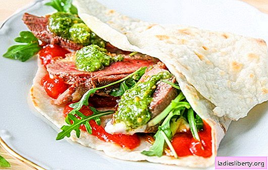 Pita with fillings - a recipe with photos. Pass by street shawarma! Step by step description of the preparation of pita bread with fillings (photo)