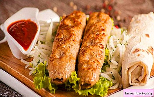 Poulet lula kebab - un plat délicieux et original en moins d'une heure. Brochette de poulet au four, dans une casserole et griller